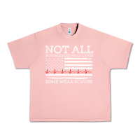 Salmon nurses not all superheroes wear caps some wear scrubs nurse supportive Urban Heavy Tee - linhVisuals