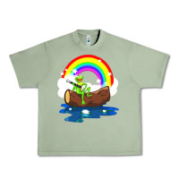 Oil Green the rainbow connection Urban Heavy Tee - linhVisuals