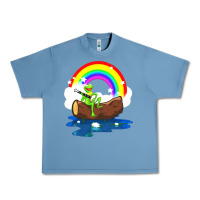 Pebble Blue the rainbow connection Urban Heavy Tee - linhVisuals
