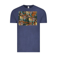 Vintage Denim easter pattern Vintage Tee - CowhideDigitalArt