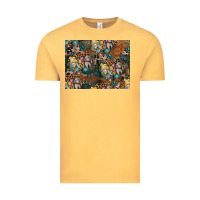 Vintage Mustard easter pattern Vintage Tee - CowhideDigitalArt