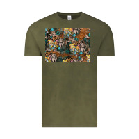 Vintage Olive easter pattern Vintage Tee - CowhideDigitalArt