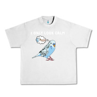 Lunar Rock parakeet bird biting finger funny i only look calm Urban Heavy Tee - linhVisuals