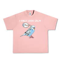 Salmon parakeet bird biting finger funny i only look calm Urban Heavy Tee - linhVisuals