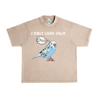 French Oak parakeet bird biting finger funny i only look calm Urban Heavy Tee - linhVisuals