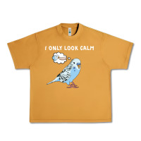 Peanut Butter parakeet bird biting finger funny i only look calm Urban Heavy Tee - linhVisuals