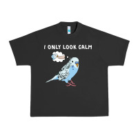 Pigment Black parakeet bird biting finger funny i only look calm Urban Heavy Tee - linhVisuals