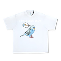 White parakeet bird biting finger funny i only look calm Urban Heavy Tee - linhVisuals