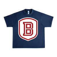 Navy Bradley University Athletics Urban Heavy Tee - linhVisuals