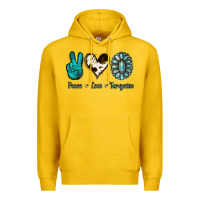 Lemon Peace Love Turquoise Premium Hoodie - Jasminsmagicworld