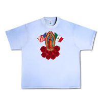 Grape Ice our lady virgen de guadalupe mexican american flag holiday Urban Heavy Tee - linhVisuals