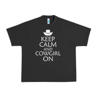 Pigment Black keep calm and cowgirl horse Urban Heavy Tee - linhVisuals