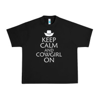 Black keep calm and cowgirl horse Urban Heavy Tee - linhVisuals
