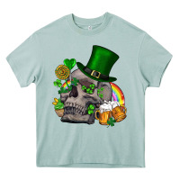 Arona St Patrick's Day boho skull Heavy Core Tee - FaDigitalArtStudio