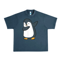 Midnight Navy penguin dabbing funny Urban Heavy Tee - linhVisuals