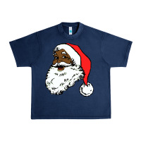 Navy black santa claus christmas Urban Heavy Tee - linhVisuals
