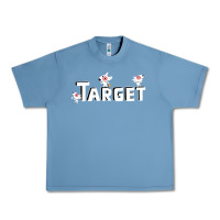 Pebble Blue target team 3D Urban Heavy Tee - linhVisuals