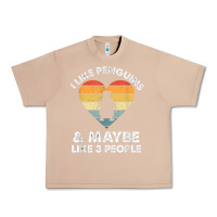 Burro i like penguins and 3 people vintage Urban Heavy Tee - linhVisuals