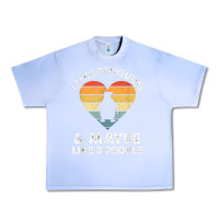 Grape Ice i like penguins and 3 people vintage Urban Heavy Tee - linhVisuals