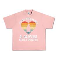 Salmon i like penguins and 3 people vintage Urban Heavy Tee - linhVisuals