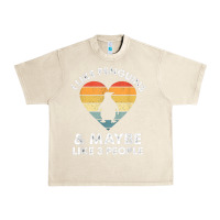 Sandshell i like penguins and 3 people vintage Urban Heavy Tee - linhVisuals