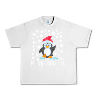 Lunar Rock penguin merry christmas with snow Urban Heavy Tee - linhVisuals