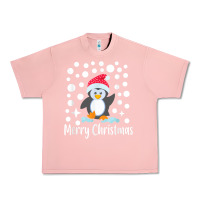 Salmon penguin merry christmas with snow Urban Heavy Tee - linhVisuals