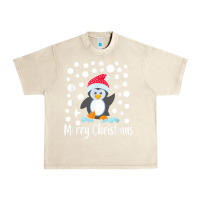 Sandshell penguin merry christmas with snow Urban Heavy Tee - linhVisuals