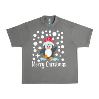Tornado penguin merry christmas with snow Urban Heavy Tee - linhVisuals