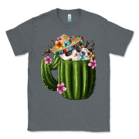 Charcoal Heather Day Of The Dead Mexican Cactus Classic Tee - FaDigitalArtStudio