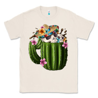 Natural Day Of The Dead Mexican Cactus Classic Tee - FaDigitalArtStudio