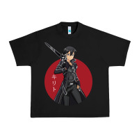 Black Sword art online -kirito Urban Heavy Tee - linhVisuals