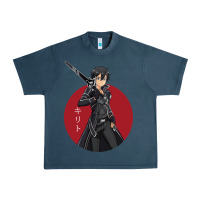 Midnight Navy Sword art online -kirito Urban Heavy Tee - linhVisuals