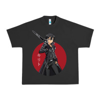Pigment Black Sword art online -kirito Urban Heavy Tee - linhVisuals