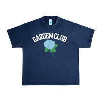 Navy grandmillennial hydrangea style garden club Urban Heavy Tee - linhVisuals