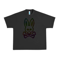 Pigment Black psychedelic bunny easter day, qsycho bunnies, easter 2022 Urban Heavy Tee - linhVisuals