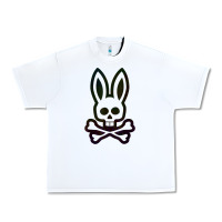 White psychedelic bunny easter day, qsycho bunnies, easter 2022 Urban Heavy Tee - linhVisuals