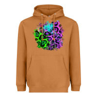 Meerkat Colorful Leopard patch Heavyweight Hoodie - RanaPortraitStore