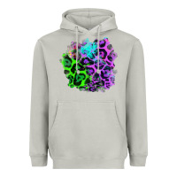 Colorful Leopard Patch Heavyweight Hoodie | Teevron