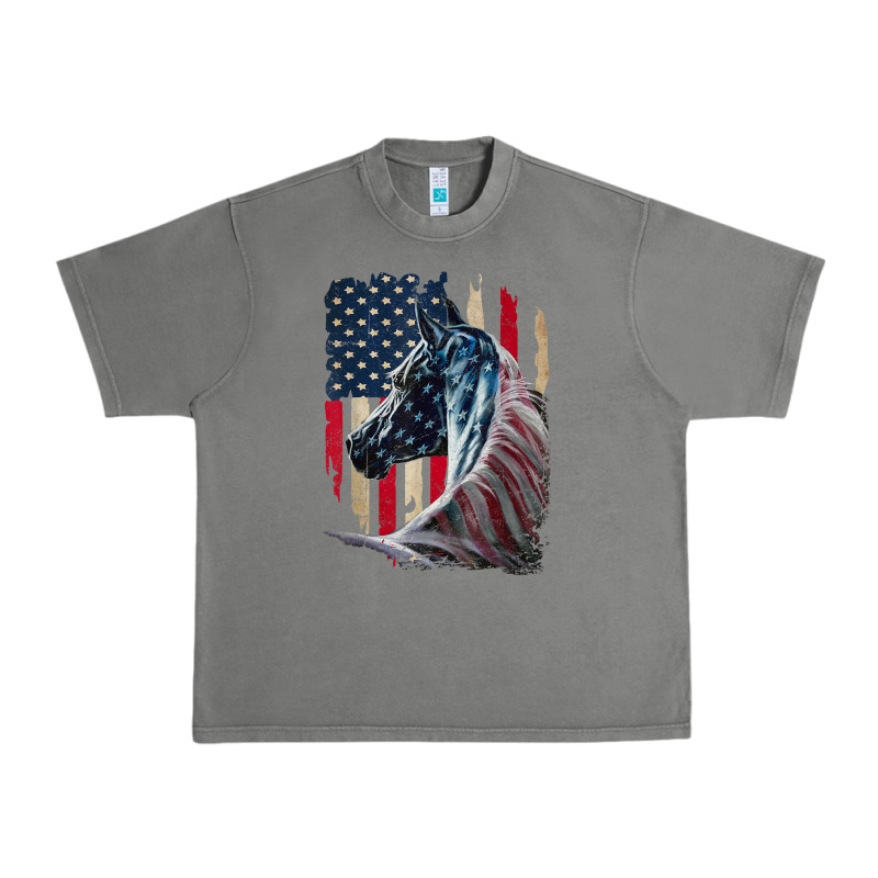 Patriotic Horse American Flag   Horse Vintage Urban Heavy Tee by linhVisuals | Teevron