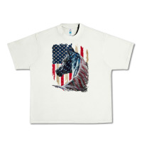 Pistachio patriotic horse american flag   horse vintage Urban Heavy Tee - linhVisuals