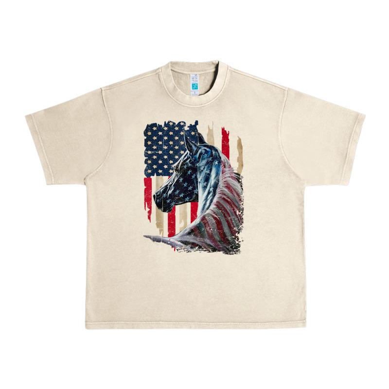 Patriotic Horse American Flag   Horse Vintage Urban Heavy Tee by linhVisuals | Teevron