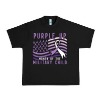 Black purple up month of the military child Urban Heavy Tee - linhVisuals