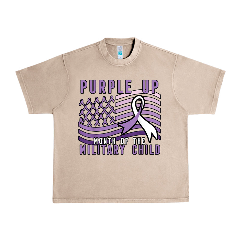 Purple Up Month Of The Military Child Urban Heavy Tee by linhVisuals | Teevron