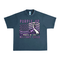 Midnight Navy purple up month of the military child Urban Heavy Tee - linhVisuals