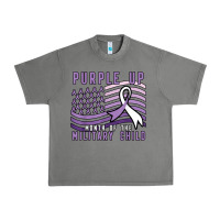 Tornado purple up month of the military child Urban Heavy Tee - linhVisuals