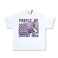 White purple up month of the military child Urban Heavy Tee - linhVisuals