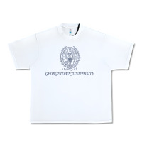 White georgetown university Urban Heavy Tee - linhVisuals