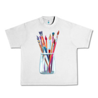 Lunar Rock Paint Brushes Urban Heavy Tee - linhVisuals