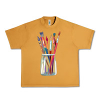 Peanut Butter Paint Brushes Urban Heavy Tee - linhVisuals